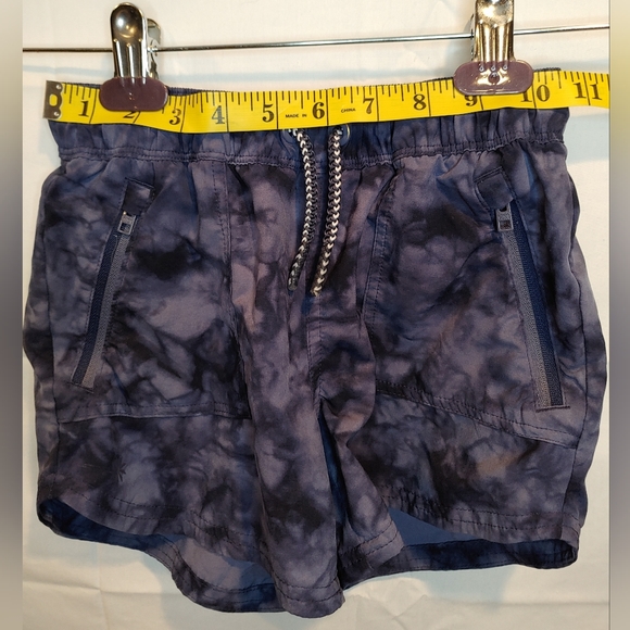 Athleta Girl Shorts Crystal Dye Blue Drawstring Waist Size Medium 8-10 - Picture 6 of 8
